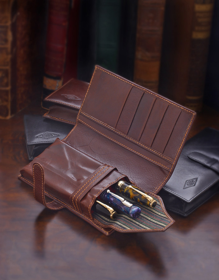 leather pen wallet