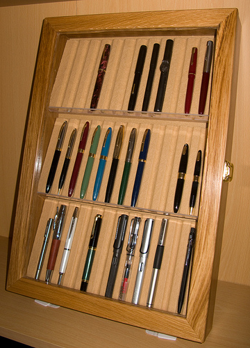 Wall Mounted Pen Display Case - Paper and Pen Paraphernalia - The