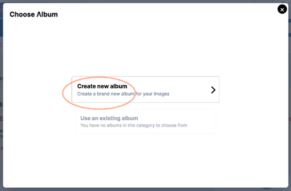 Choose Album dialog - no option but to create.png