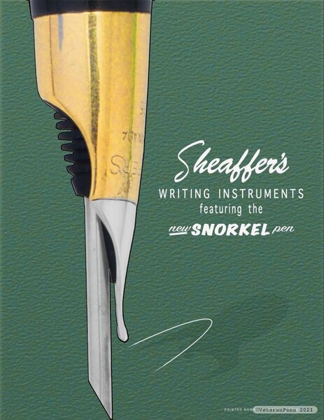 sheaffer snorkel giant nib and submarine-2