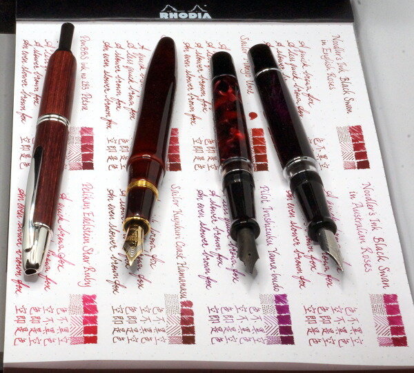 Struggling to match crimson inks to pens