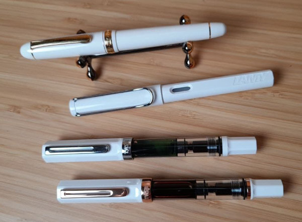 White pens