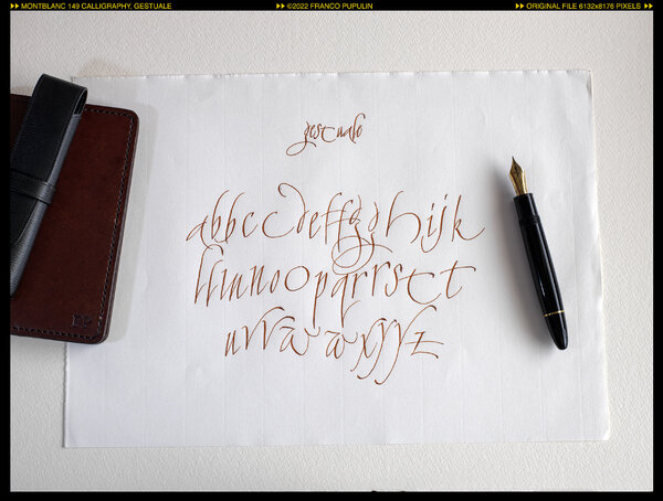 Montblanc 149 Calligraphy, Gestuale ©FP.jpg