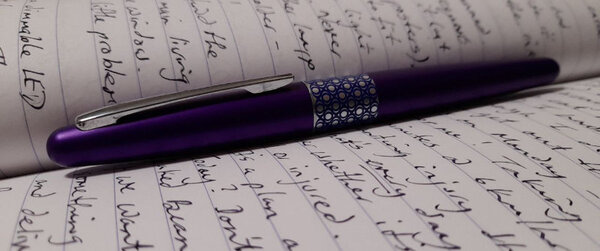 Pilot MR CM nib with Van Dieman's Eggplant