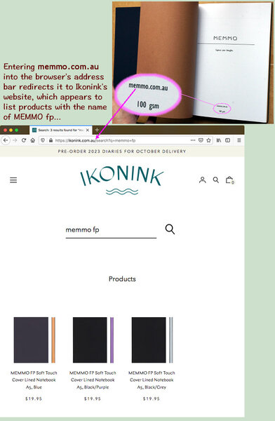 MEMMO's domain redirects to Ikonink