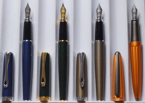 My collection of Diplomat fountain pens (as of Nov 2022)