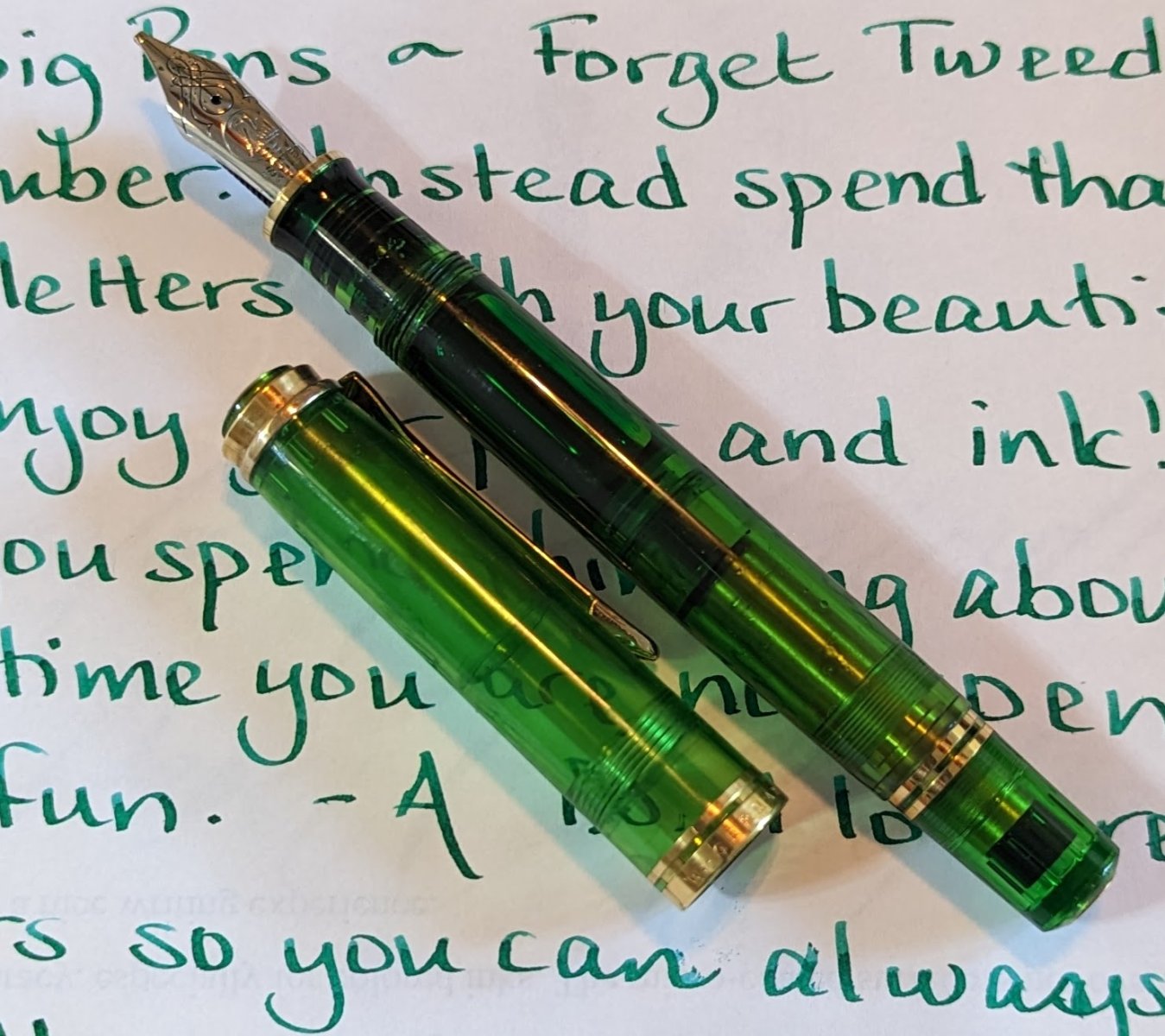 New Pelikan M800 Green Demo - Pelikan - The Fountain Pen Network