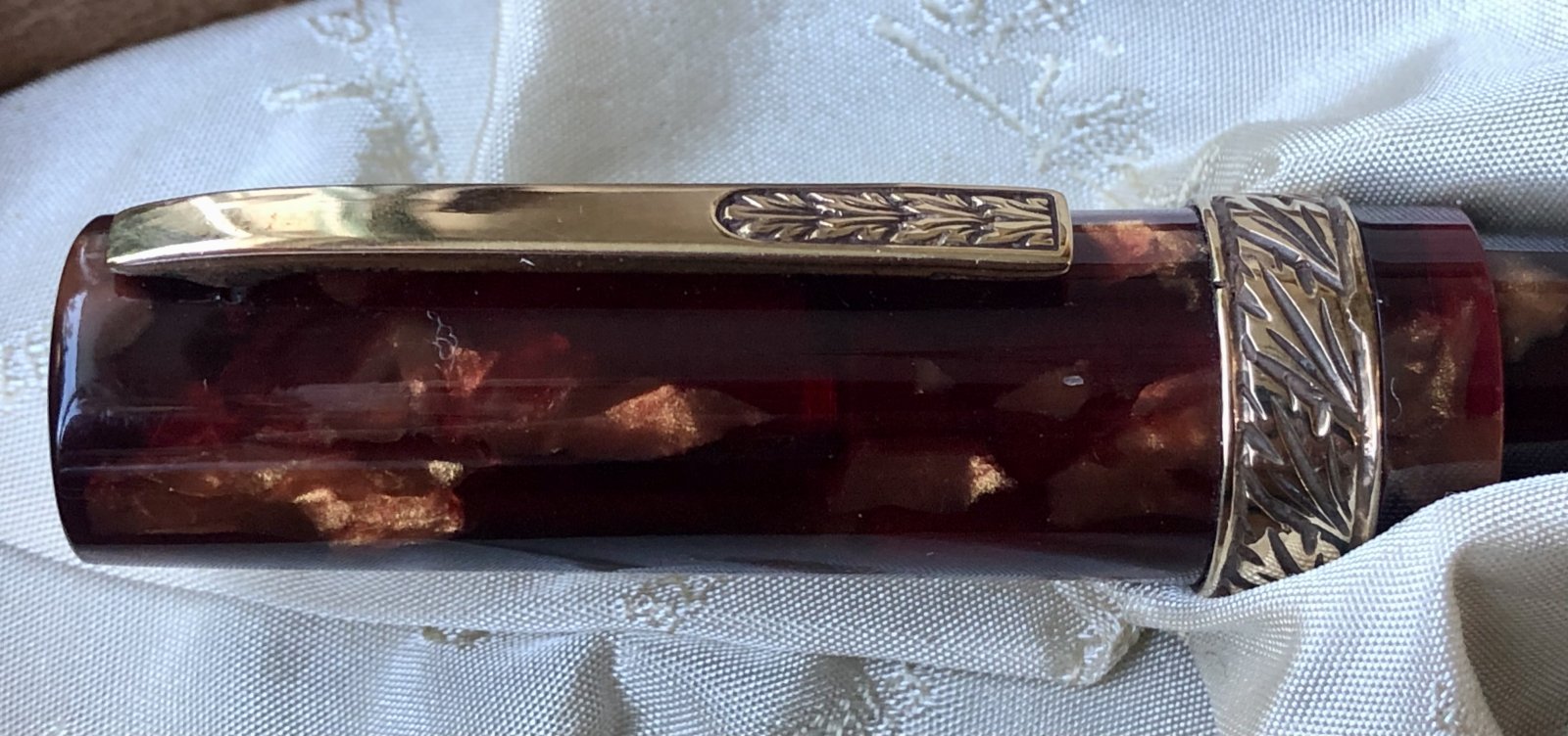 Stipula Florentia LE Ballpoint Pen - Amber Celluloid (Very Nice in