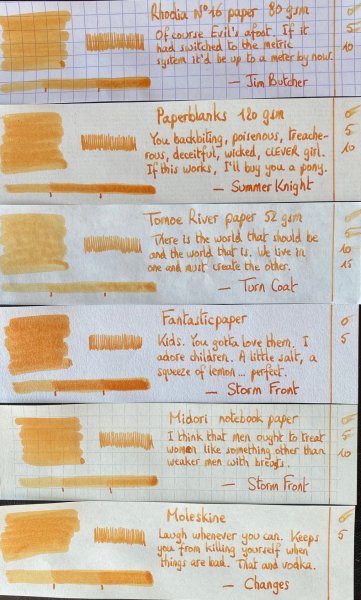 diamine 150 II - golden honey - sample text photo.jpg