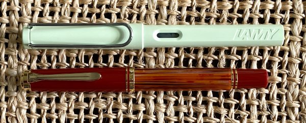 Pelikan M600 Tortoiseshell Red - capped.jpg