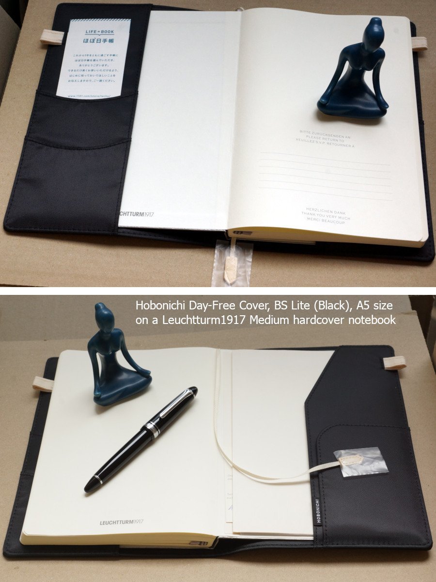 Hobonichi Day-Free Cover on a Leuchtturm1917 A5 hardcover notebook - FPN  Image Albums - The Fountain Pen Network