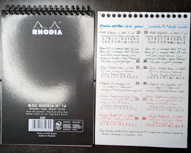 Rhodia Bloc No. 20 Notepad A4 Black, Ruled