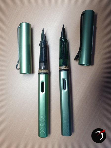 Lamy Safari Comparison Silvergreen × Sage