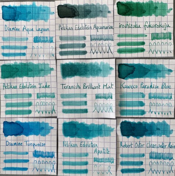 teranishi - brilliant mint - related inks photo.jpg