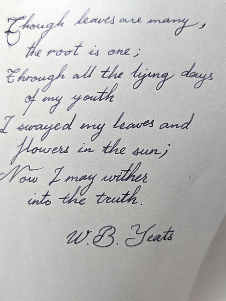 WBYeats_Though_leaves_are_many.png