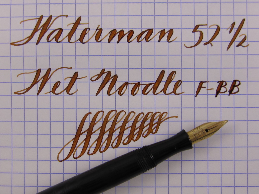 Vintage Fountain Pens, Flexible Nibs, Super Flex Nibs, Wet Noodles