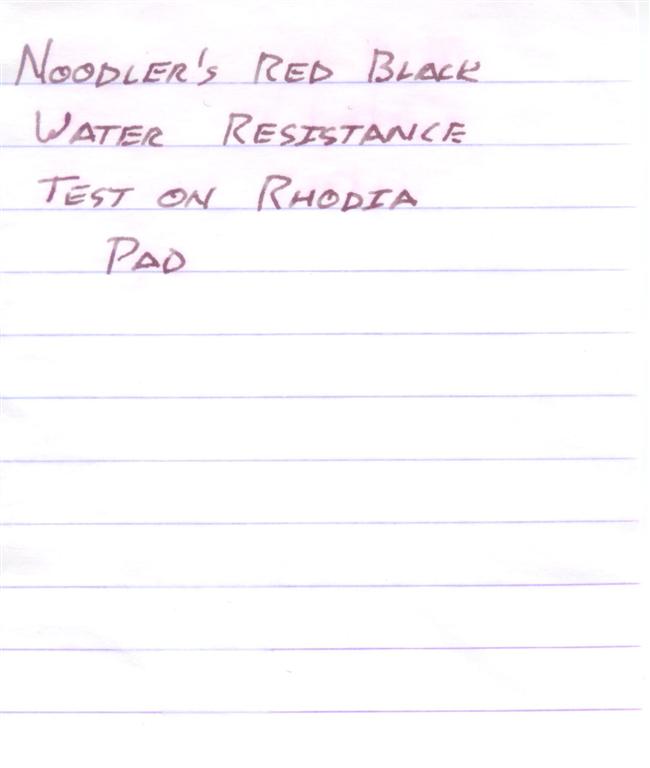 NOODLERS INK RED-BLACK ~ a true red-black ink color