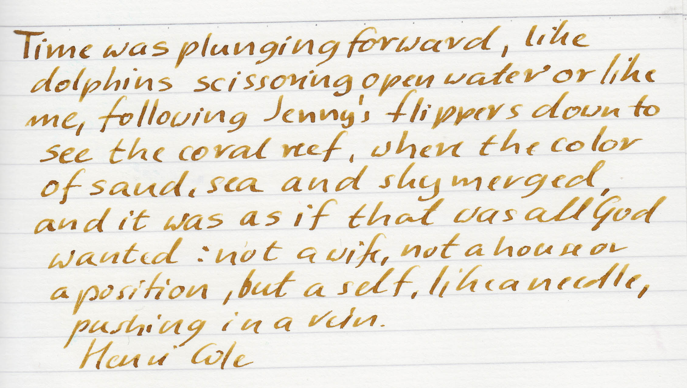 ink review : Robert Oster Gold Antiqua – inkxplorations