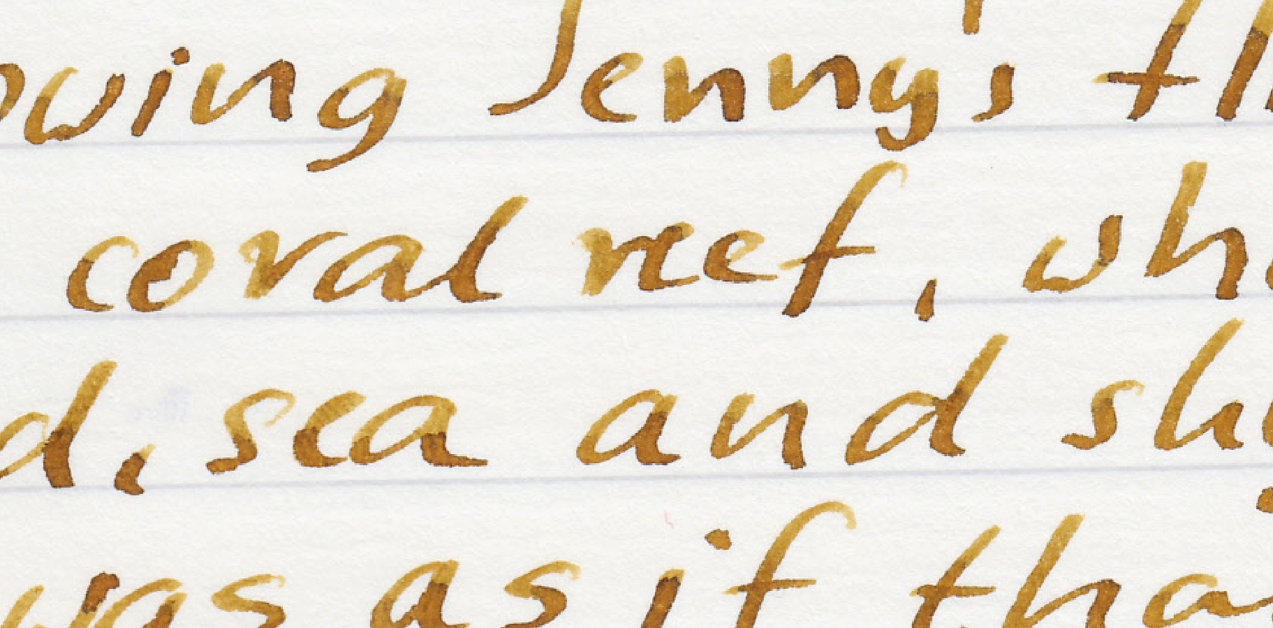 ink review : Robert Oster Gold Antiqua – inkxplorations