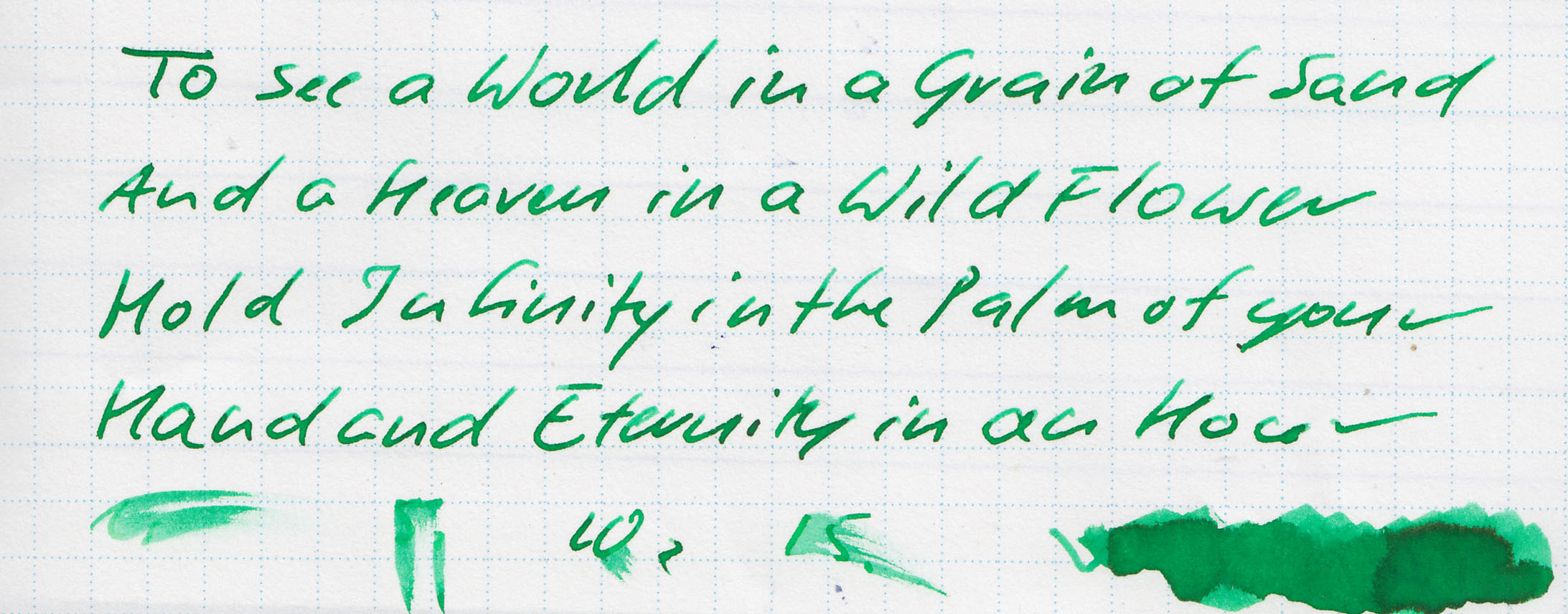 Ink Review #1259: Diamine Woodland Green — Mountain of Ink