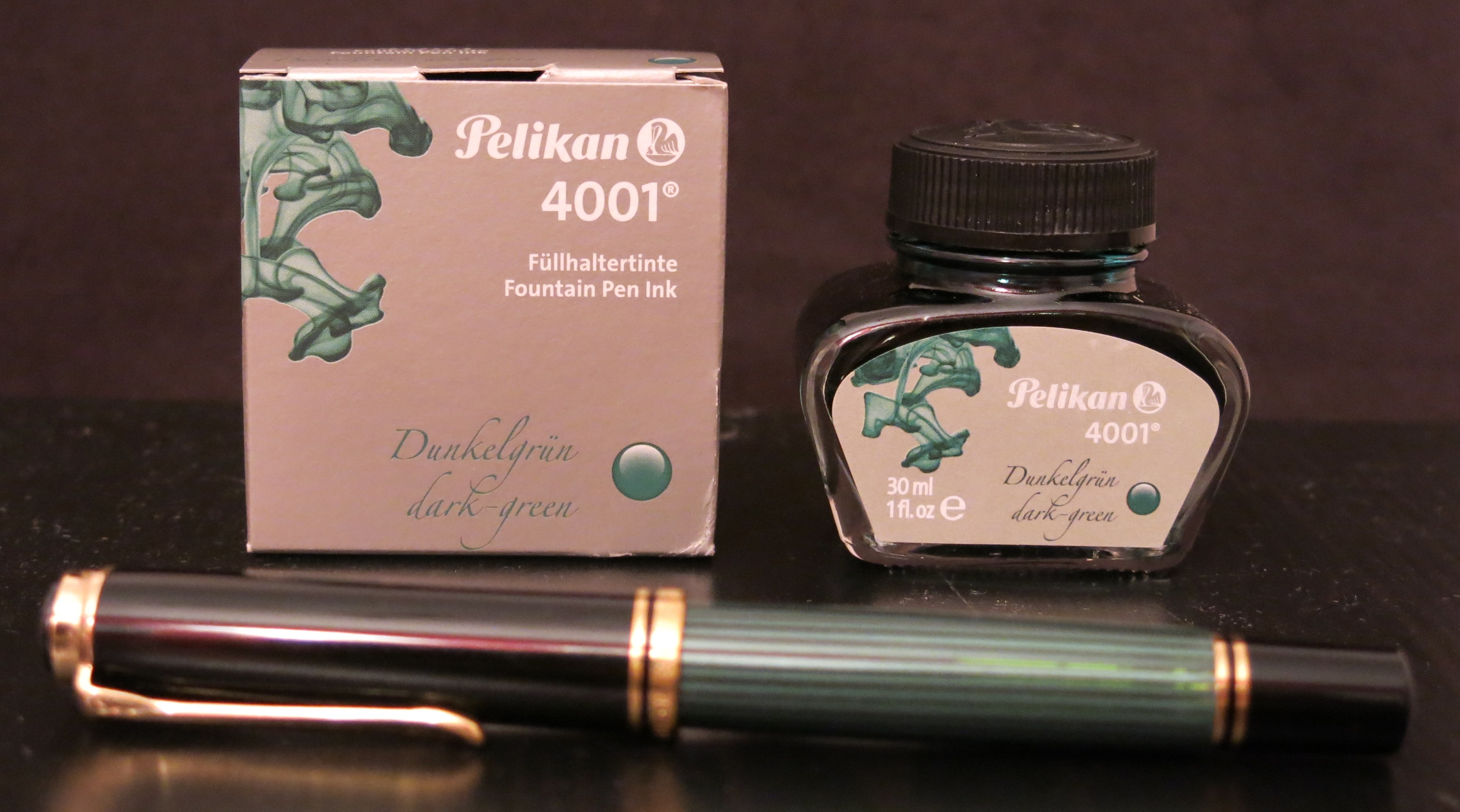 Pelikan 4001 Fountain Pen Ink Bottle, 30ml, Turquoise - Pen Savings