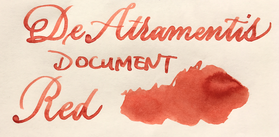 De Atramentis Document Red Ink Reviews The Fountain Pen Network