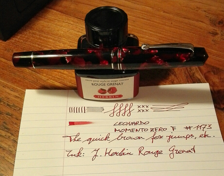 J Herbin Rouge Grenat - Ink Reviews - The Fountain Pen Network