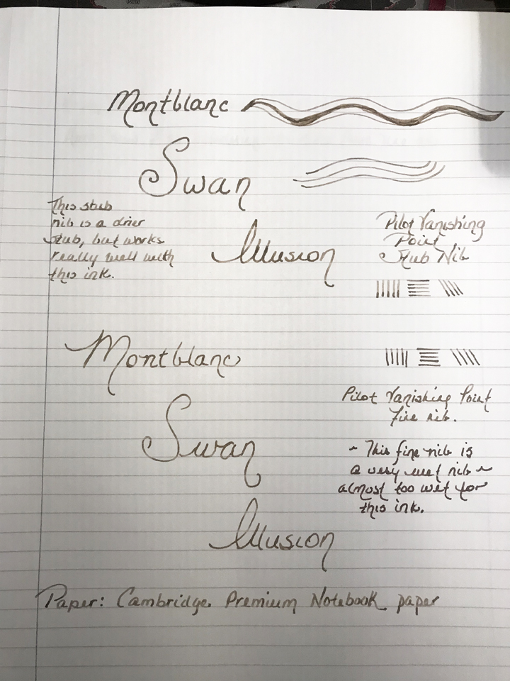 Montblanc swan illusion clearance ink