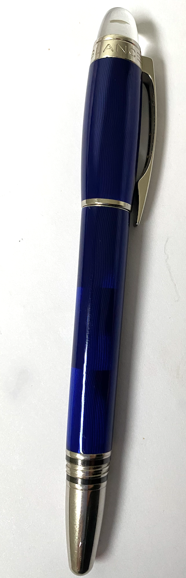 Montblanc cool discount blue fountain pen