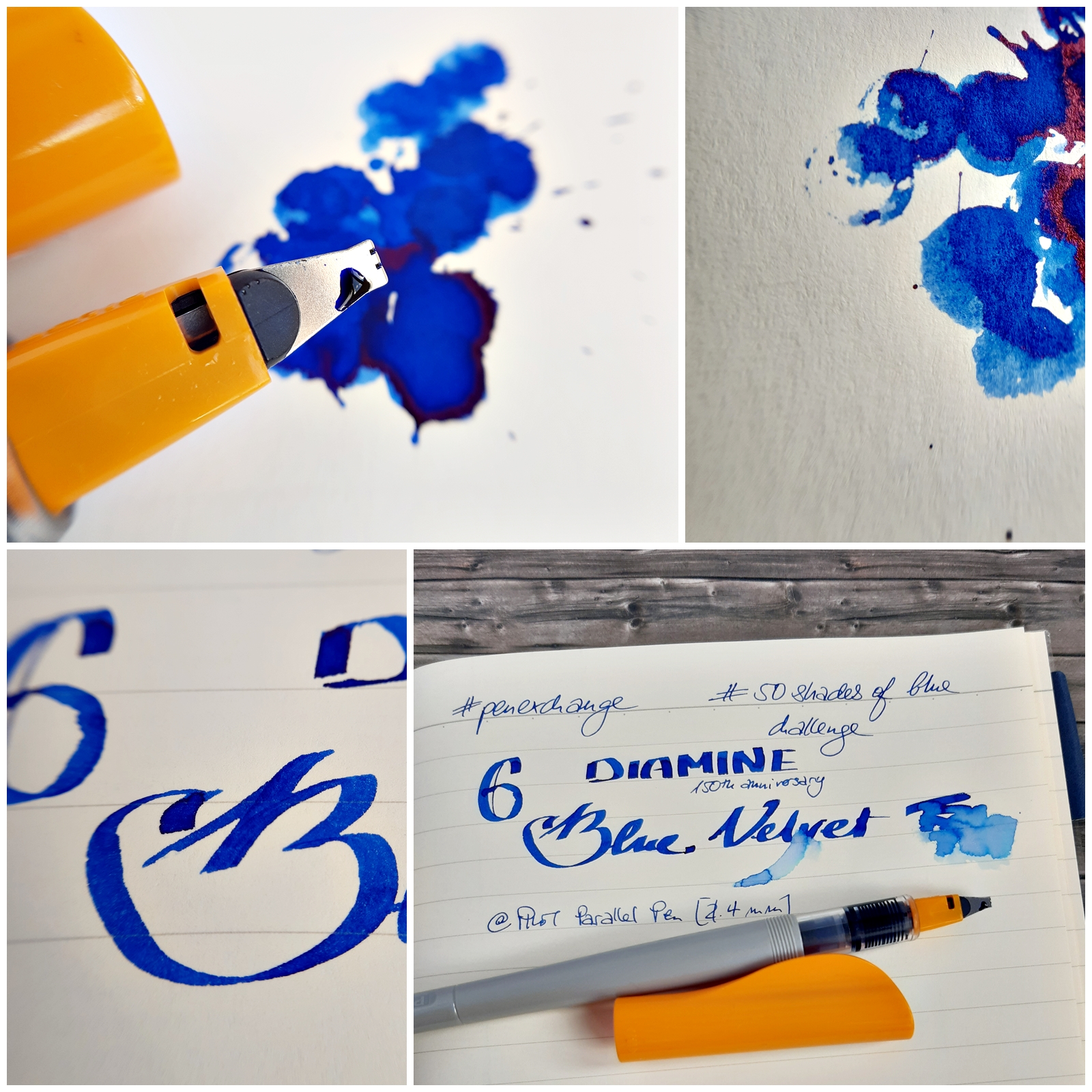 Ink Review : Diamine Blue Velvet (150Th Anniversary Ink) - Ink Reviews -  The Fountain Pen Network