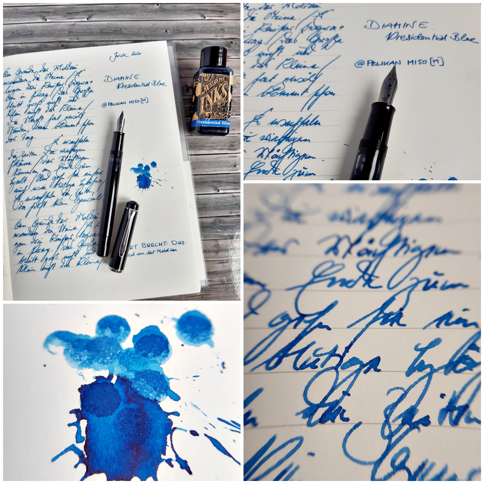 Diamine Fountain Pen Ink - Presidential Blue - 30mL – Yoseka