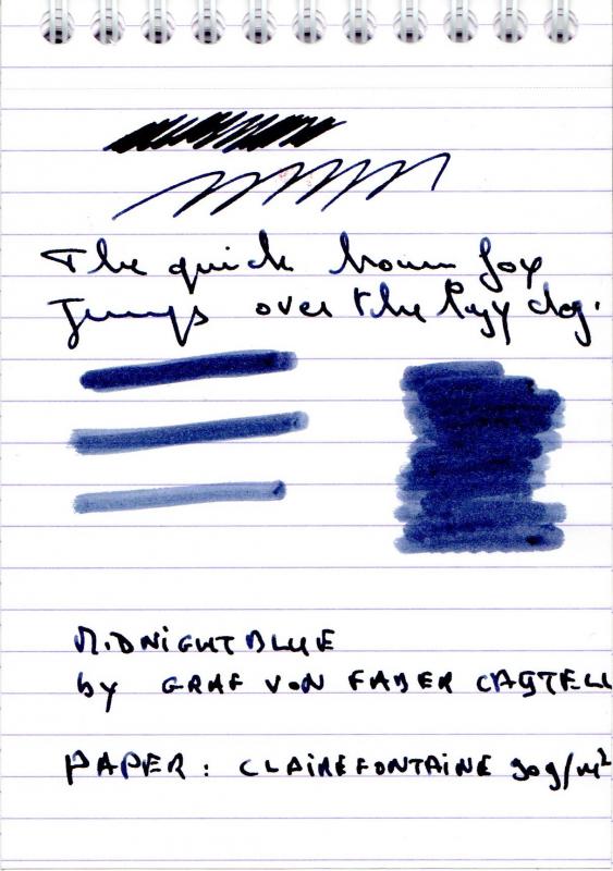 Midnight Blue - Graf Von Faber-Castell - Ink Reviews - The Fountain Pen  Network