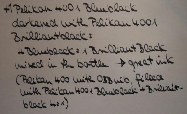 Ink Review #2451: Pelikan 4001 Blue Black — Mountain of Ink