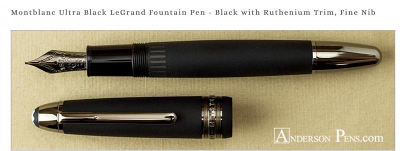 montblanc ultra black