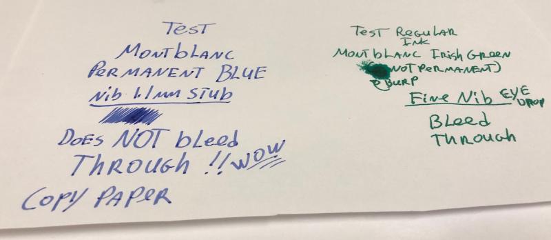 Montblanc permanent blue online review