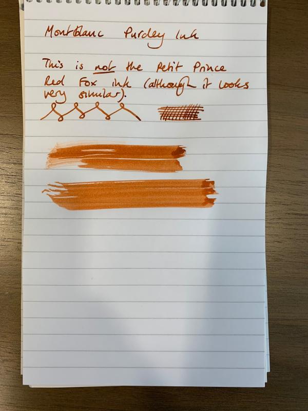 Montblanc red fox clearance ink