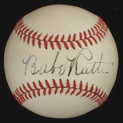 Signed Babe Ruth baseball, other Bambino belongings up for auction