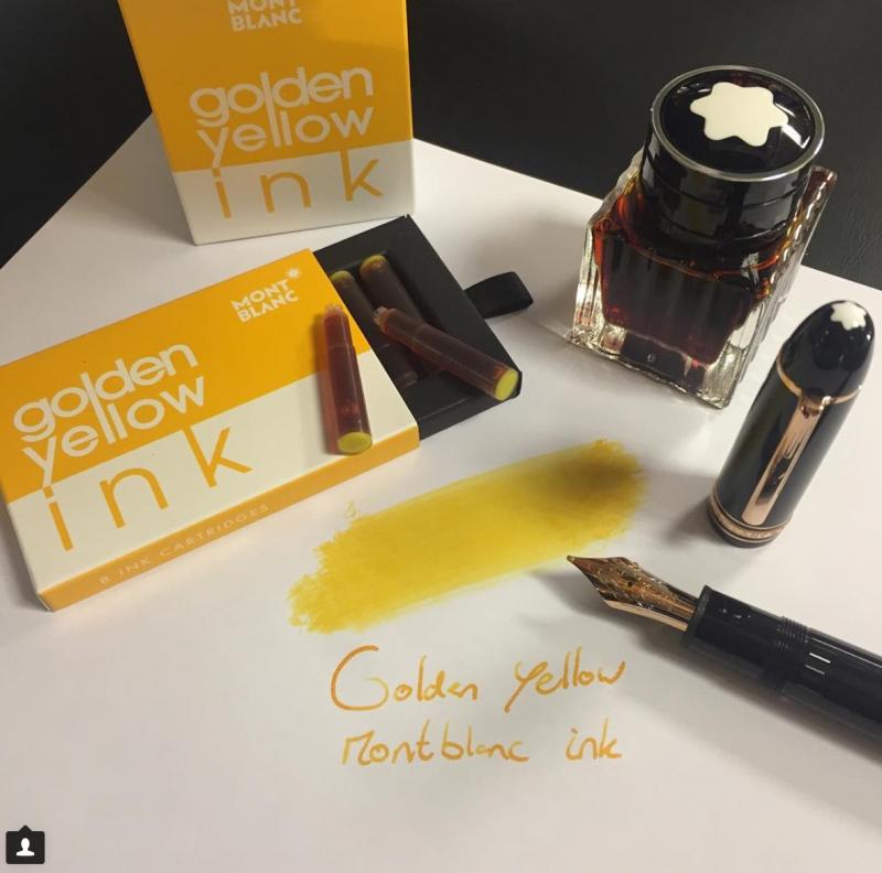 Montblanc golden yellow discount ink