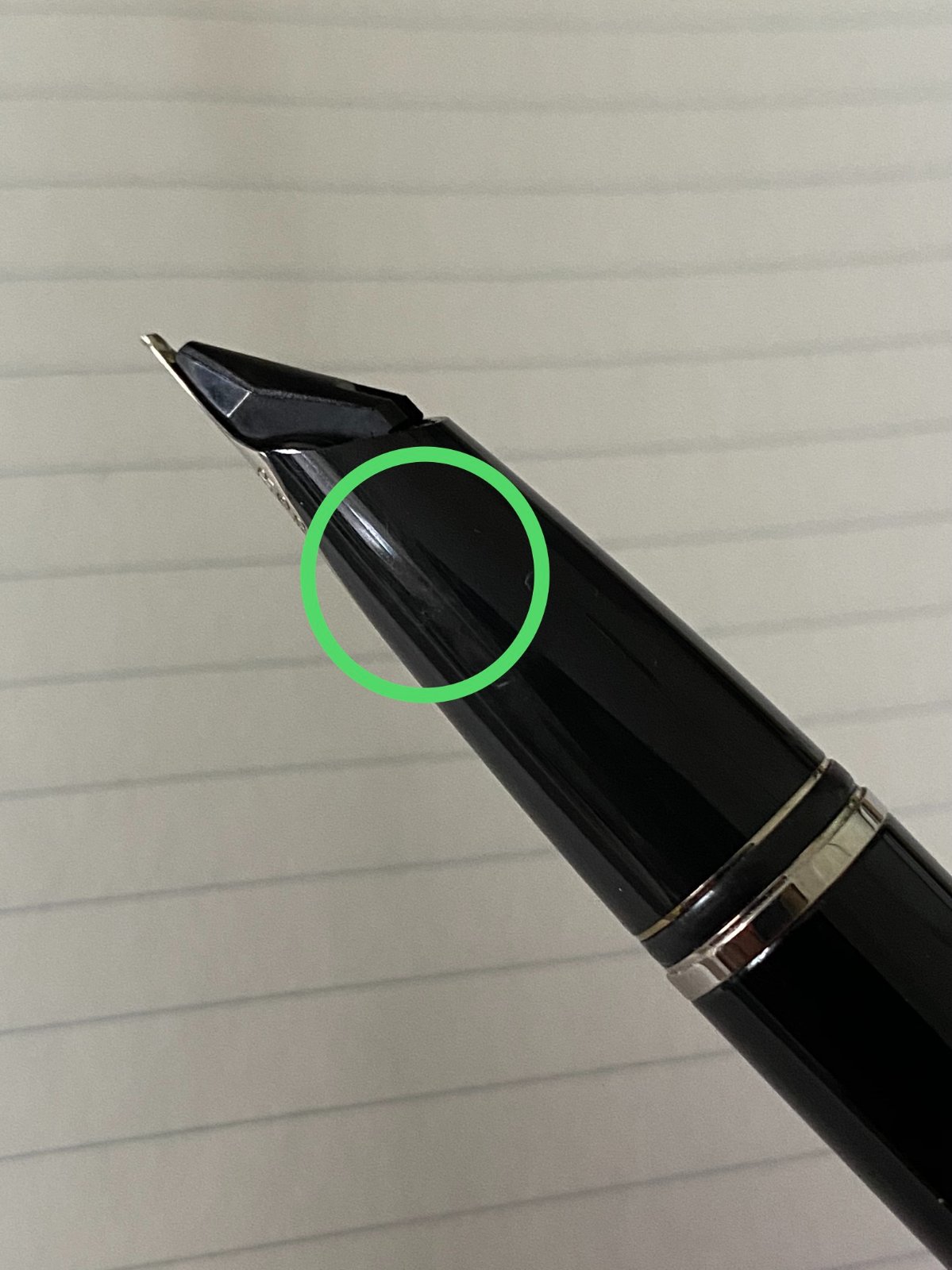 Fixing scratch discount in montblanc pen