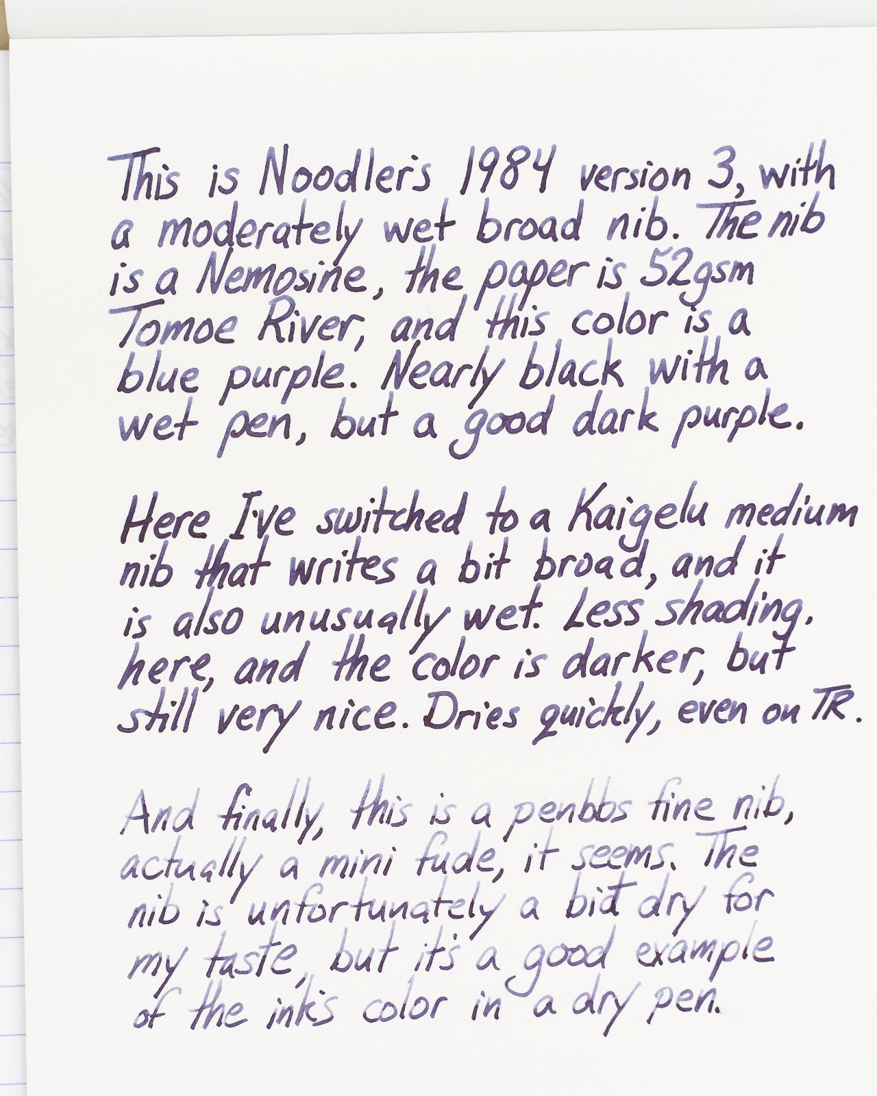 Noodler's 1984 v2 Reviewed : Is it Black? – The Wet Pen