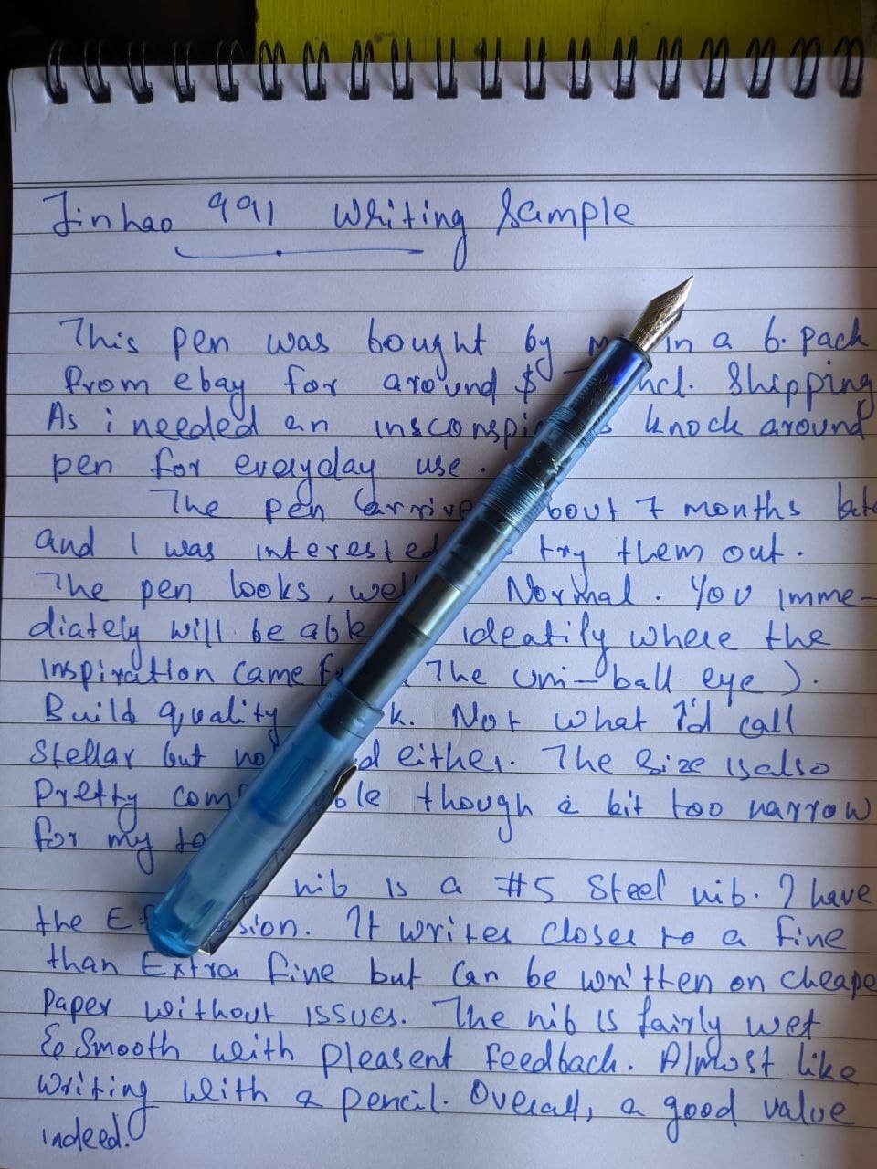 Like writing with a fountain pen? Use quality paper