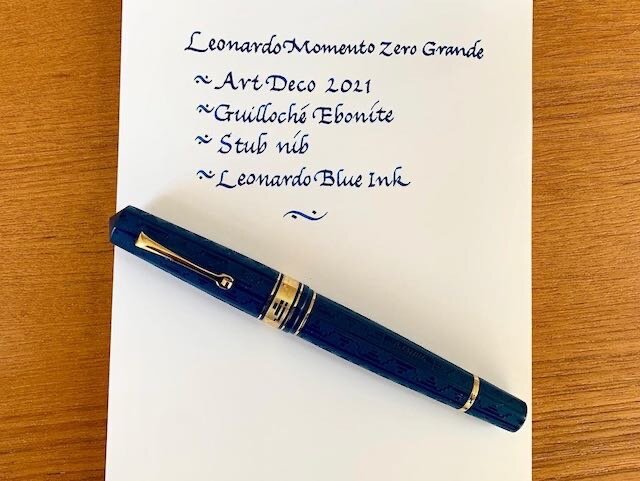 Leonardo Momento Zero Grande Art Deco 2021 - Fountain Pen Reviews