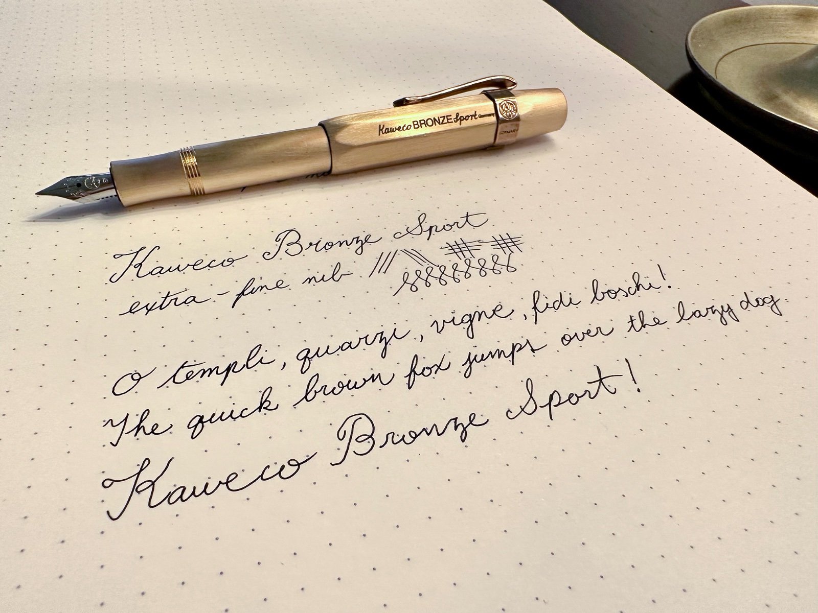 The new Bronze Kaweco Sport is an excellent edition to my Brass