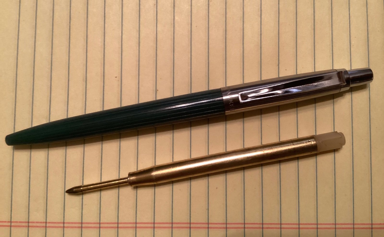 Parker Jotter 1954 First Year Edition Green Ridged Barrel Ballpoint Pen