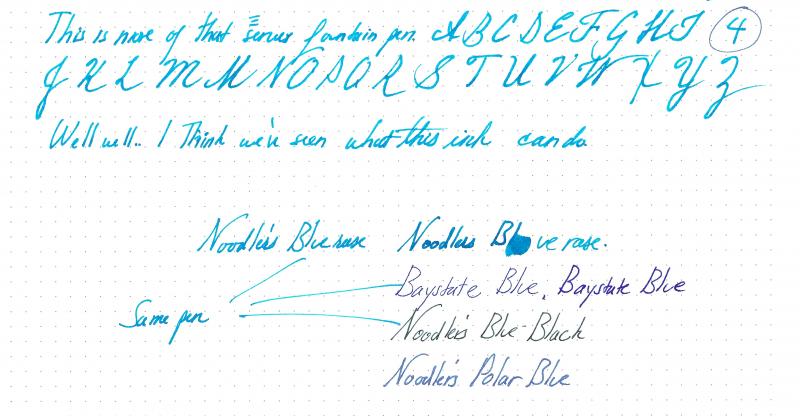 Noodler's Ink Bluerase Waterase - 4.5 oz Bottled Ink (With Charlie Pen –  Lemur Ink
