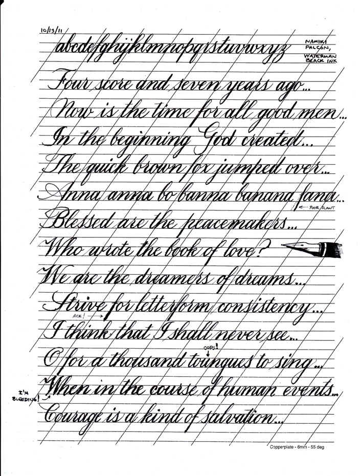 Learning Copperplate... - Page 33 - Pointed Pen Calligraphy - The ...